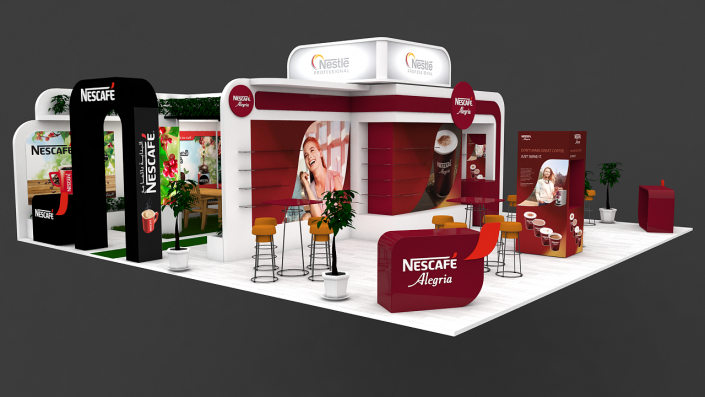 3D stand chocafe Nestlé