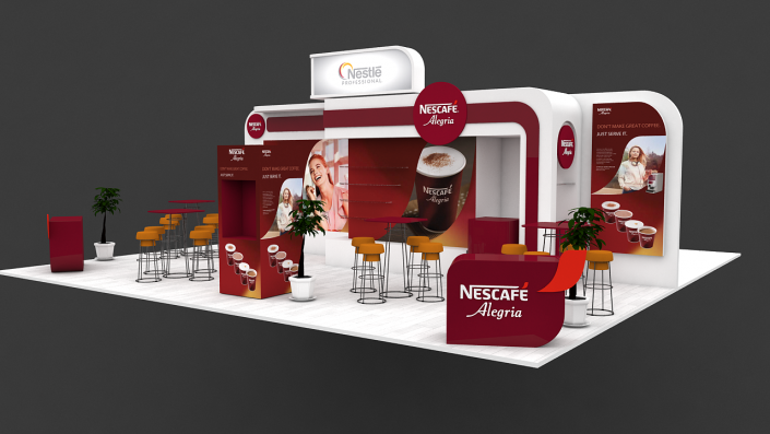 3D stand chocafe Nestlé 2