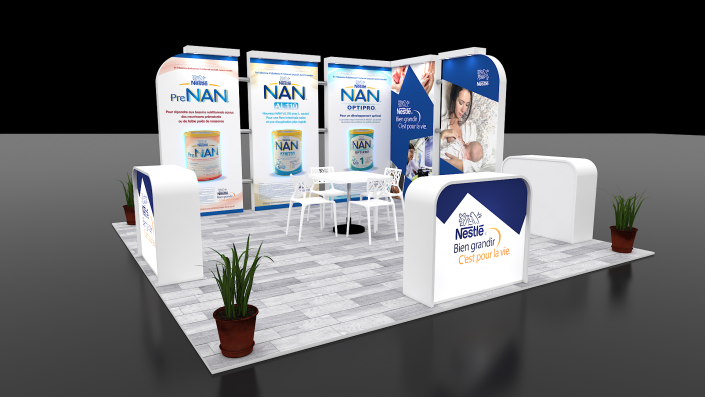 3D stand Nestlé cic